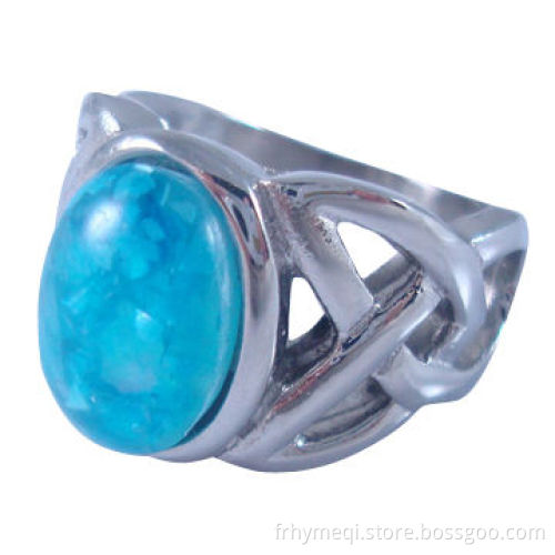 Stainless Steel Ring with Color Stone, Various Colors Available